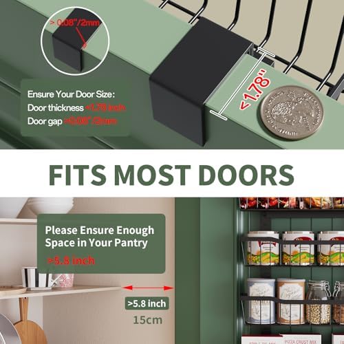 Eastherry Over The Door Organizer，8-Tier Over The Door Pantry Organizer - Image 5