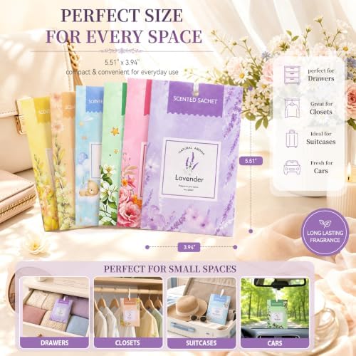 18 Pack Assorted Scented Sachets - Image 2