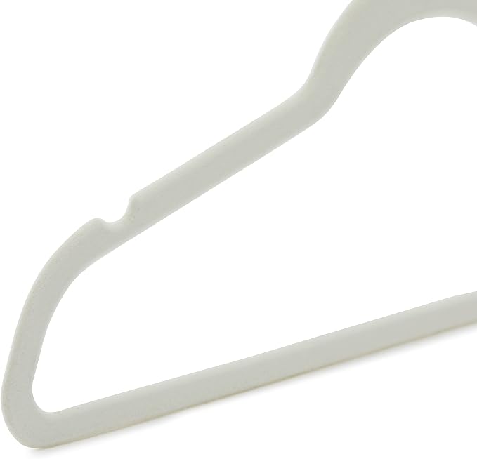 Amazon Basics Slim Velvet Non-Slip Space Saving Suit Clothes Hangers, Closet - Image 4