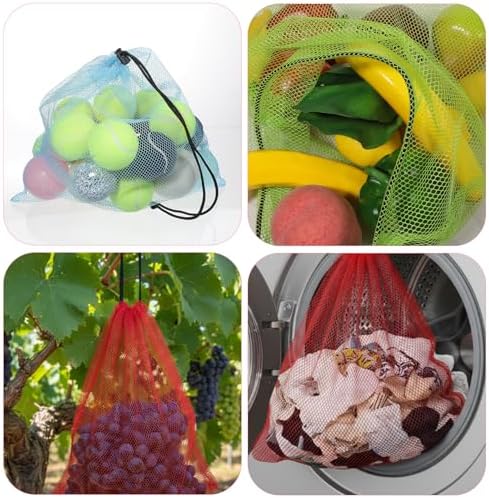 30 Pcs Mesh Drawstring Bags, 15.75x14.17 Inch Nylon Laundry Bag - Image 7