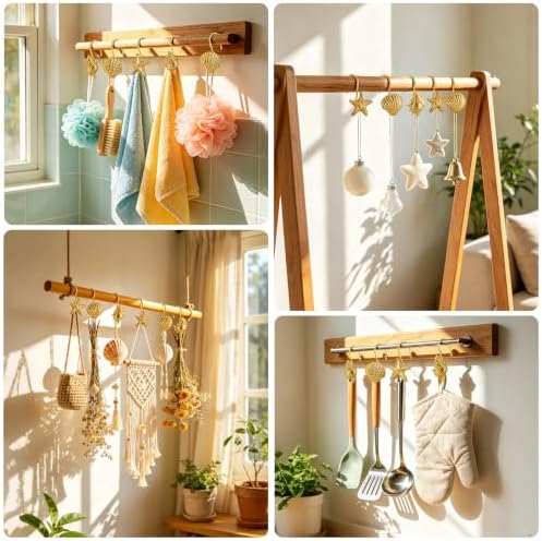 Metal Seashell Shower Curtain Hooks, Rust-Resistant Hooks - Image 5