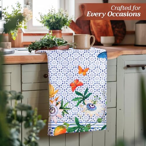 Maison d' Hermine Kitchen Towels Set of 3 Reusable 100% Cotton 27.50" x 20" - Image 5