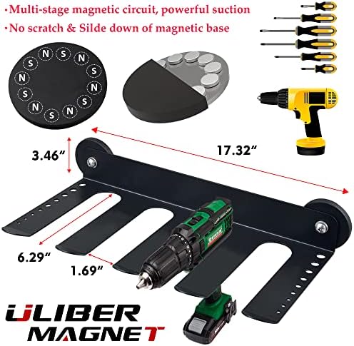 ULIBERMAGNET Magnetic Power Tool Organizer, Utility Storage Rack Shelf - Image 3