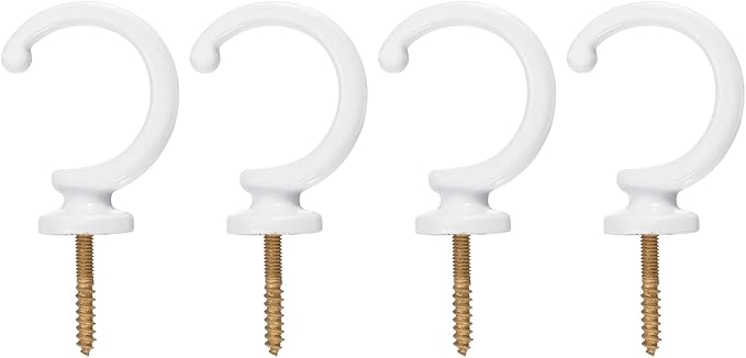 uxcell 4Pcs Curtain Holdback, Aluminum Alloy Wall Mounted Curtain Holders by uxcell