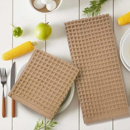 Waffle Bathroom Hand Towels 2-Piece – Cotton, Lightweight - Image 7