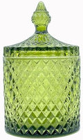 20 oz Olive Green Glass Candy Dish by YILUSHENGHUA