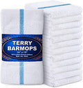 GREEN LIFESTYLE Terry Bar Mops 16" x 19" 12 Pack - 28 oz Cotton Bar Towels by GreenLifeStyle