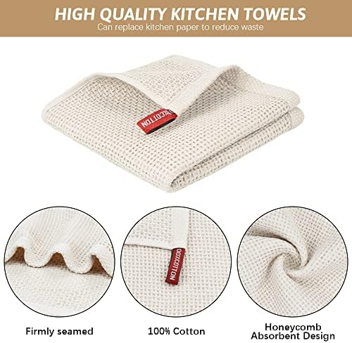 Nialnant 6 Pack Kitchen Hand Towels, 100% Cotton Dish Towels - Image 3