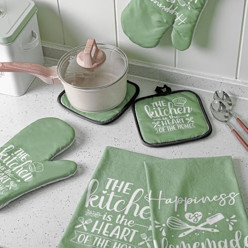 Sratte 6 Pcs Kitchen Decor Accessories Set, Sage Green - Image 3