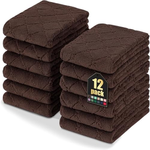 Homaxy 12 Pack Super Soft Absorbent Dish Towels by Homaxy