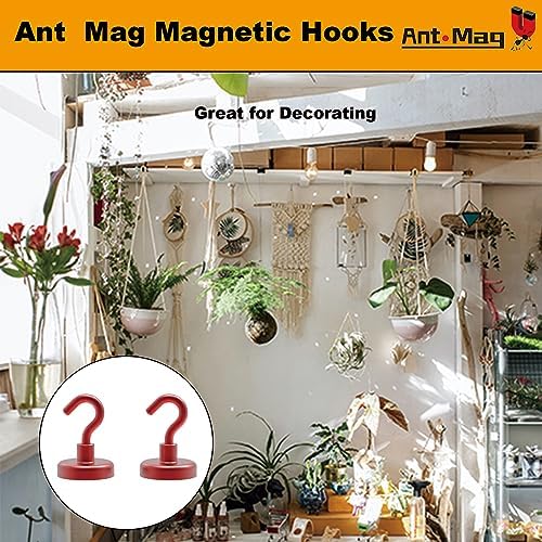 Ant Mag Strong Magnet Hooks 100lbs+ Pulling Force Neodymium Hooks Hangers Heavy - Image 6