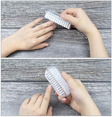 AUEAR, 4 Pack Plastic Fingernail Cleaning Brush Double-Sided Hand Nail Toe - Image 3