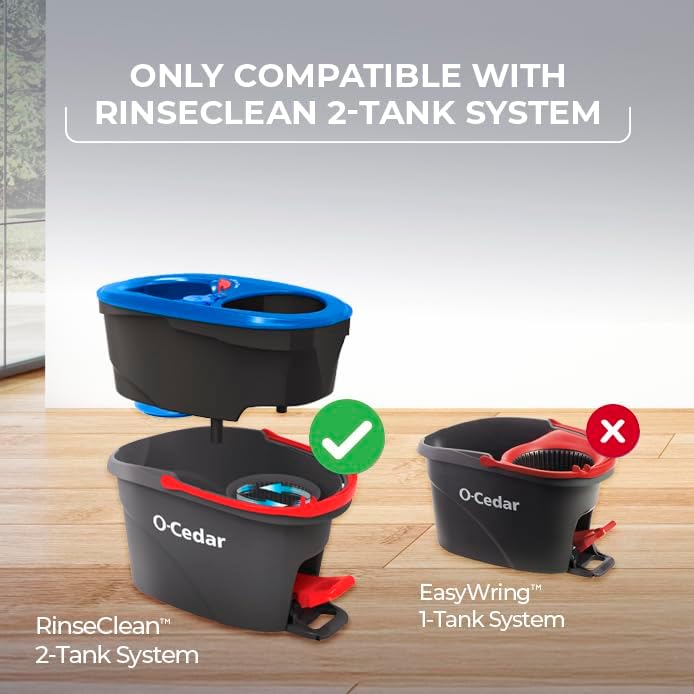 O-Cedar Genuine RinseClean Deep Clean Spin Mop Head Replacement | 40% More - Image 2