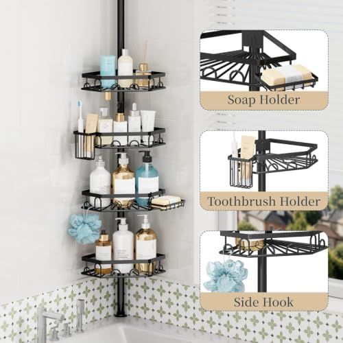 Consumest Shower Caddy Tension Pole - Image 3