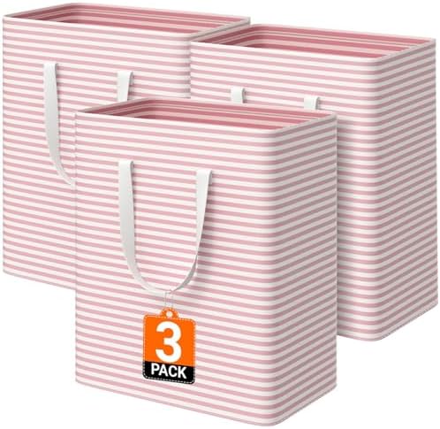 3-Pack Laundry Basket, Collapsible Laundry Hampers by Unknown