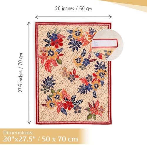 Maison d' Hermine Kitchen Towels Set of 3 Reusable 100% Cotton 27.50" x 20" - Image 4