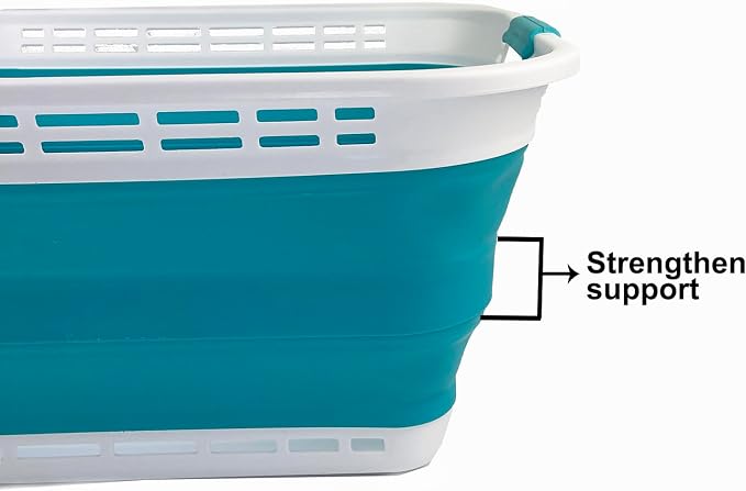 SAMMART 42L Collapsible Plastic Laundry Basket - Image 4