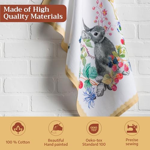 Maison d' Hermine Kitchen Towels Set of 3 Reusable 100% Cotton 27.50" x 20" - Image 3