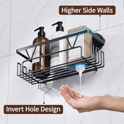 KEGII Shower Caddy Suction Cup, 3 Pack Removable Shower Shelves - Image 4