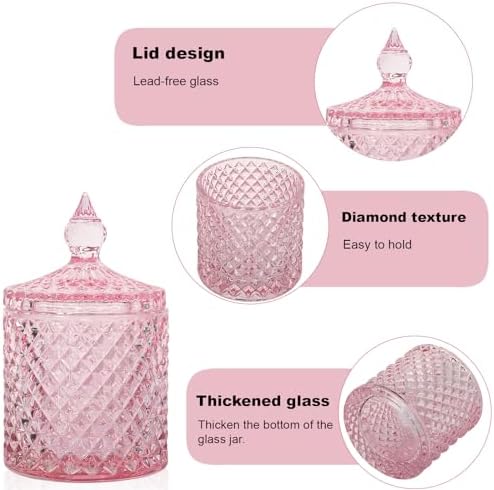 2 Pack Qtip Holder Apothecary Jars - Image 3