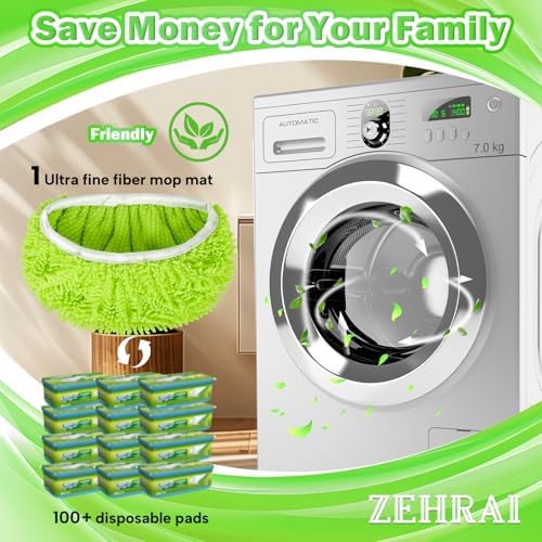 6 Pack Reusable Microfiber Mop Pads Compatible - Image 4