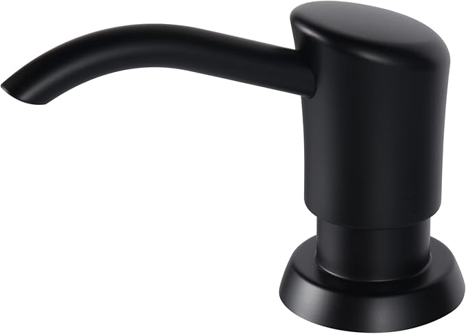 GAGALIFE Dish Soap Dispenser for Kitchen Sink, 17 oz Bottle, Matte Black | by GAGALIFE