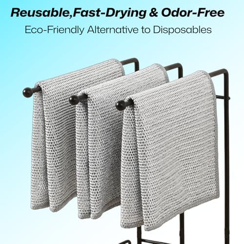 12Pcs 3-Layer Silver Wire Dish Cloths, Non-Scratch Reusable Kitchen Cleaning - Image 6