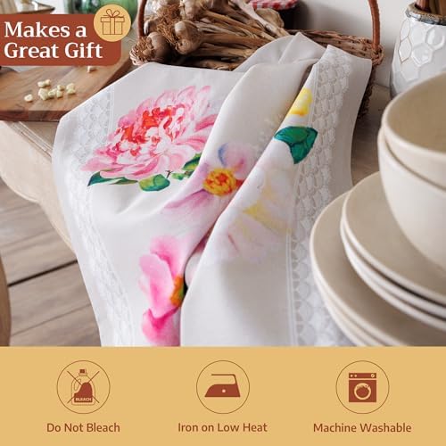 Maison d' Hermine Kitchen Towels Set of 3 Reusable 100% Cotton 27.50" x 20" - Image 5