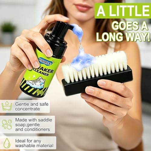 X-SMILE Sneaker Cleaning Kit Premium Foam Shoe Cleaner - Image 3