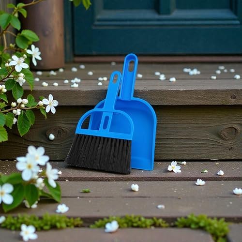 Mini Dustpan and Brush Set, Compact Desktop Cleaning Kit - Image 4