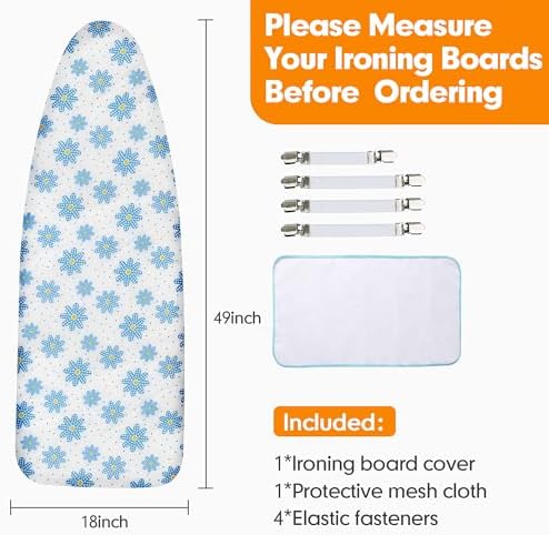 Ironing Board Cover and Pad, 18x49 Extra Wide, Scorch Resistant - Image 6