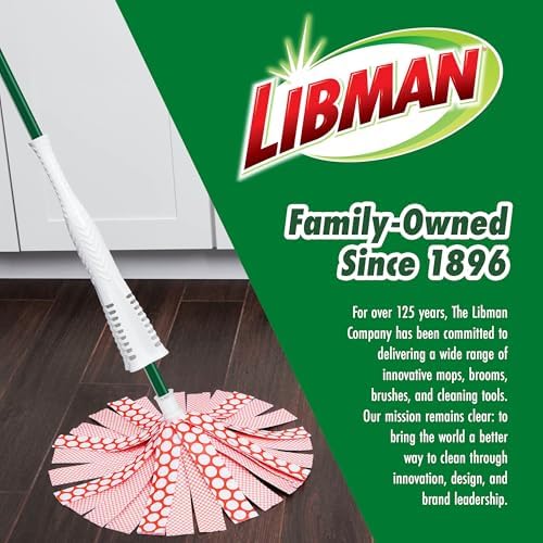 Libman Wonder Mop with 3 Refills, Self-Wringing Microfiber Floor Mop - Image 6