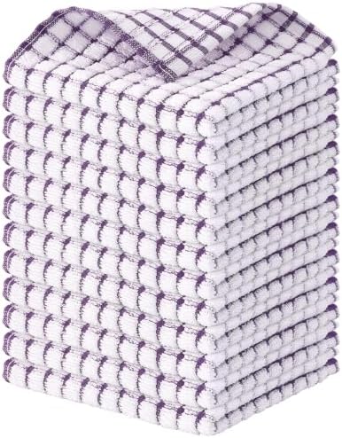 Kitinjoy Cotton 12 Pack Terry Kitchen Dish Cloths by Kitinjoy