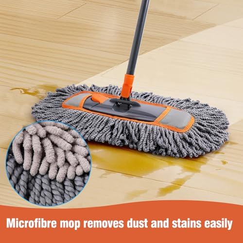 CLEANHOME Microfiber Dust Mop for Hardwood Floor Cleaning - Image 4