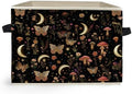Enchanted Forest Boho Witchy Storage Box Bins, Mystical Moon Butterfly Mushroom by Unknown