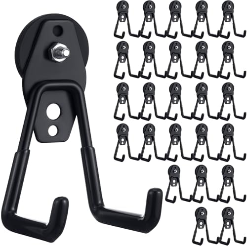 Landhoow 26 Pcs Large Magnetic Hooks Heavy Duty Garage Magnet Hooks Strong by Landhoow