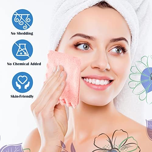 Orighty Makeup Remover Cloths, 24 Pack Microfiber Face Towels, 7 x 7 Inch - Image 3