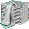 Puomue 12 Pack Microfiber Glass Cleaning Cloth, 320GSM Thick Lint Free Glass by Puomue