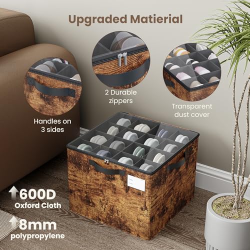 Varhomax Shoe Organizer Box for Closet, Fabric Storage Basket 2 Pack - Image 5