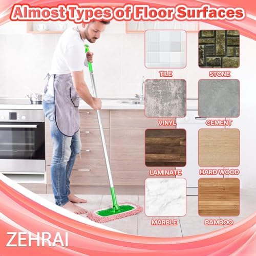 6Pcs Reusable Microfiber Mop Pads Compatible - Image 6
