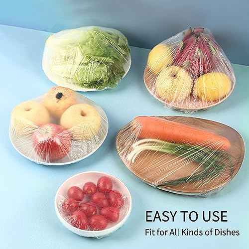 Homelove 200pcs Colorful Plastic Bowl Covers Dish Cover Food Cover, Reusable - Image 2