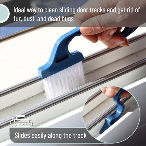 Slick- Window Track Cleaning Brush, 2 Pack, Built-in Scraper, Window Track - Image 4