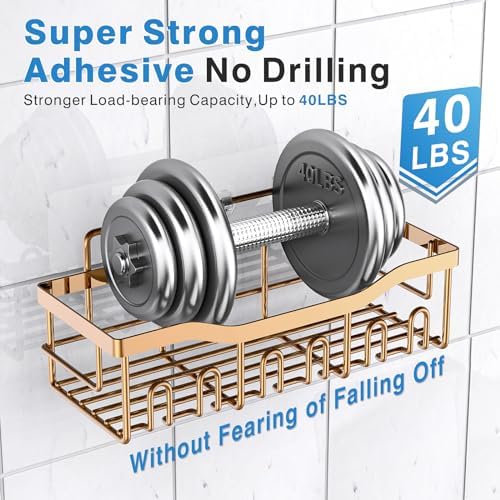 EUDELE Shower Caddy 2 Pack, Adhesive Organizer - Image 4