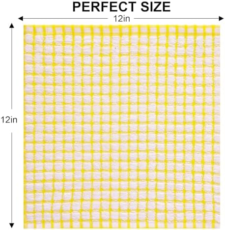 Kitinjoy Cotton 12 Pack Terry Kitchen Dish Cloths - Image 2