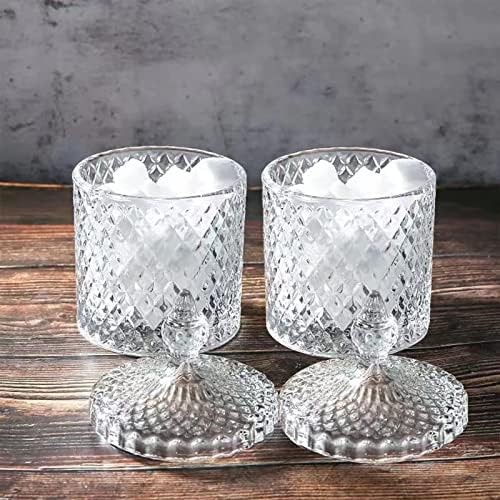 rejomiik Qtip Holder Glass Apothecary Jars - Image 7