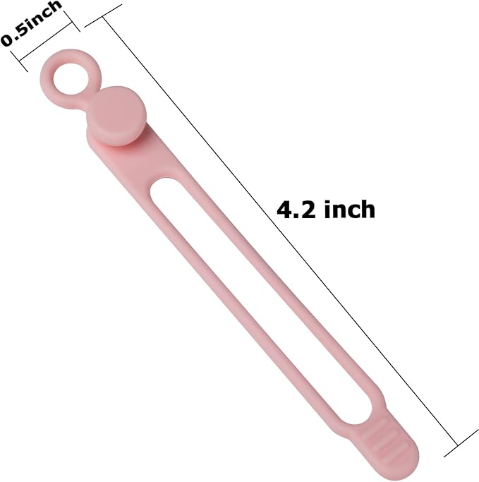 Silicone Cable Ties, Cord Organizer Cable Management | Reusable Cord Ties - Image 2