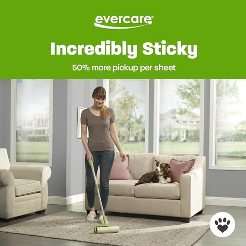 Evercare Pack of 3 All-Purpose Pet Mega Oversized Lint Roller Refills, 50 - Image 4