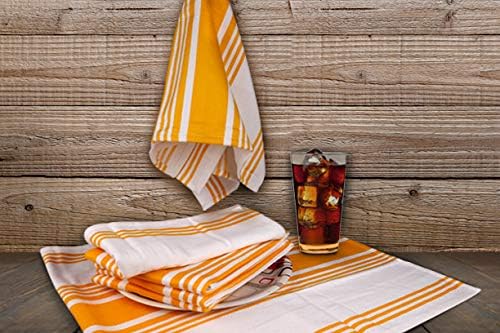 Urban Villa Kitchen Towels Cotton Dish Towels 20”x30” Yellow Wht - Image 5