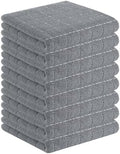 Homaxy 100% Cotton Terry Kitchen Towels, 8 Pack by Homaxy