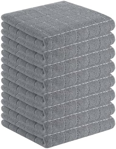 Homaxy 100% Cotton Terry Kitchen Towels, 8 Pack by Homaxy